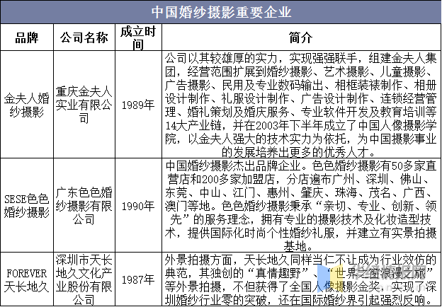 一天研究一个行业：中国婚纱摄影行业市场深度分析(图9)